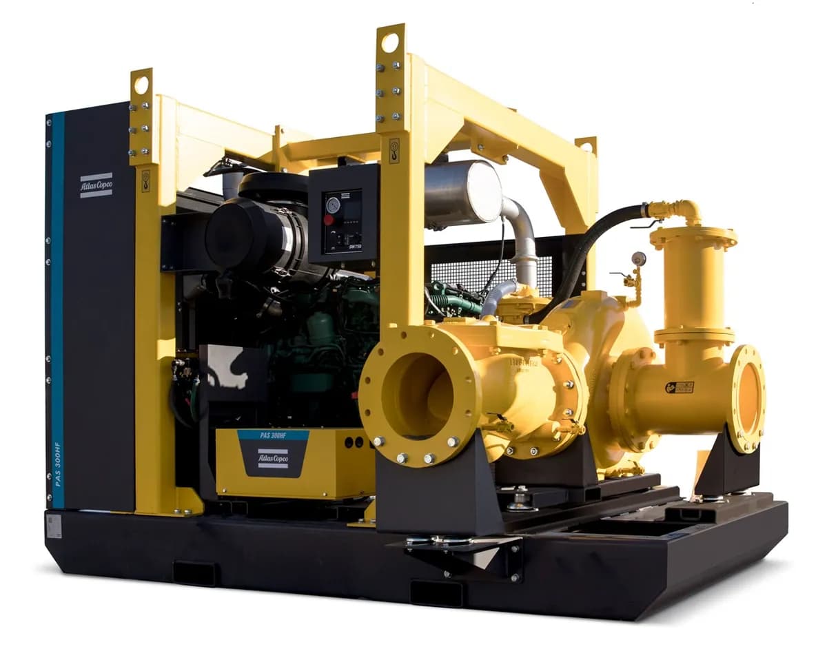Мотопомпа Atlas Copco PAS 300HF 440 FSC01 G10 SKID