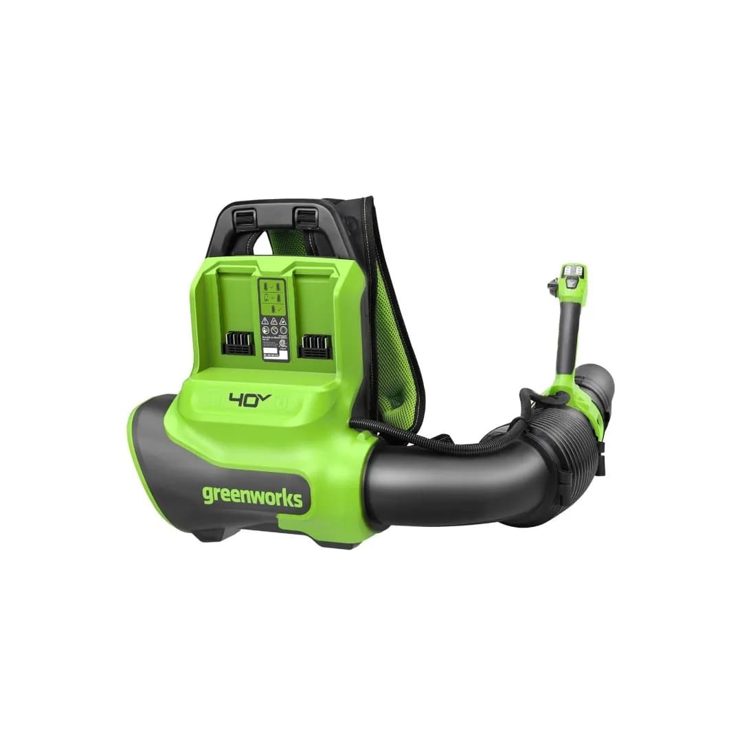 Ранцевая воздуходувка аккумуляторная Greenworks GD40BPG2, 40V, бесщеточная, с 1хАКБ 4 Ач и ЗУ