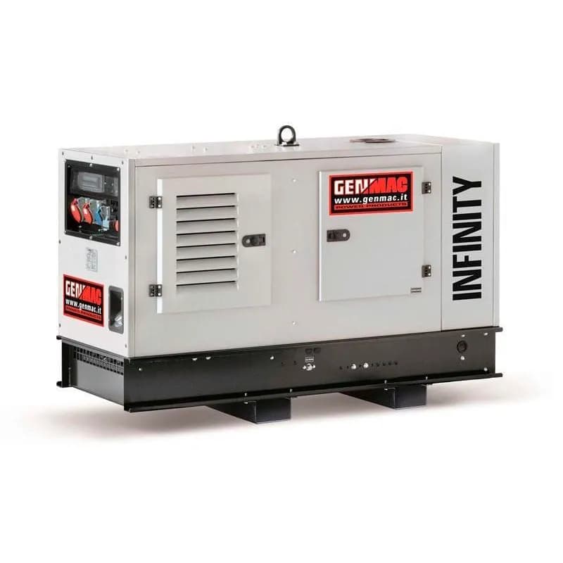 Дизельный генератор Genmac INFINITY RGU10PS, 10 кВА, водяное охлаждение, 3-фазный, 60Гц, шумозащитный кожух