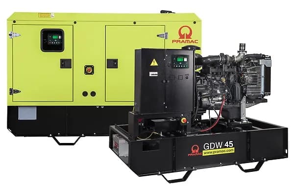 Дизельный генератор Pramac GDW-45Y-SNE, 44.4 кВА ESP-39.6 кВА PRP, 3-фазный, 60Гц