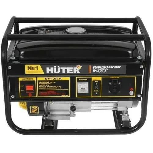 Бензиновый генератор Huter DY4.0LA, 3 кВт ном - 3.3 кВт макс, 220В, двигатель 170F 7 л.с., бак 15 л, вес 45 кг